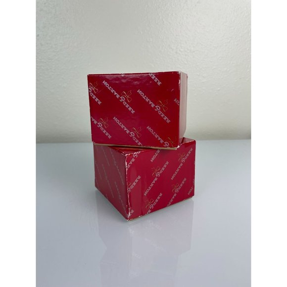 Set of 2 Reed & Barton Gold & Crystal Christmas Tree Ornaments - Picture 2 of 12